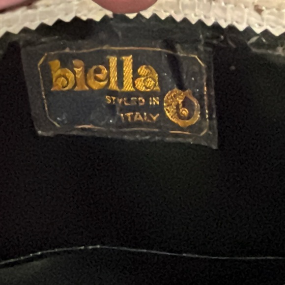 Biella snake skin clutch. With change bag. - Picture 5 of 5